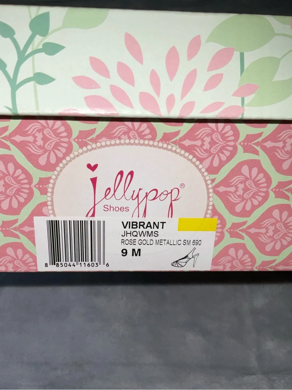 NIB Jellypop Metallic Slingbacks